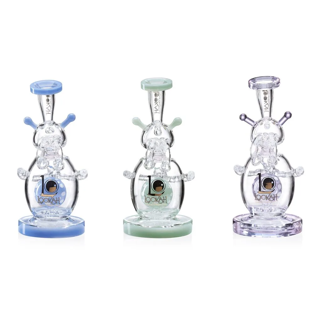 Lookah (Dab Rig) 9″ Recycler Percolator Cosmic Alien Water Pipe