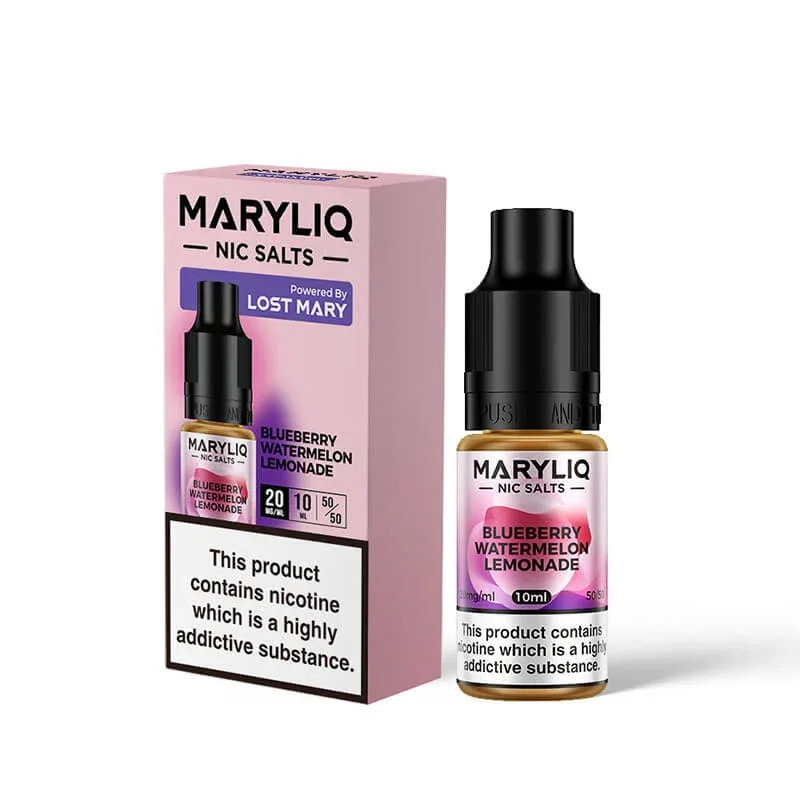 Lost Mary Maryliq Blueberry Watermelon Lemonade 10ml Nic Salt E-Liquid - Image 2