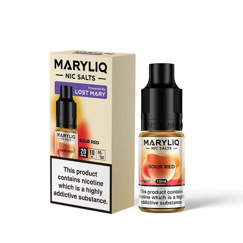 Lost Mary Maryliq Sour Red 10ml Nic Salt E-Liquid - Image 2