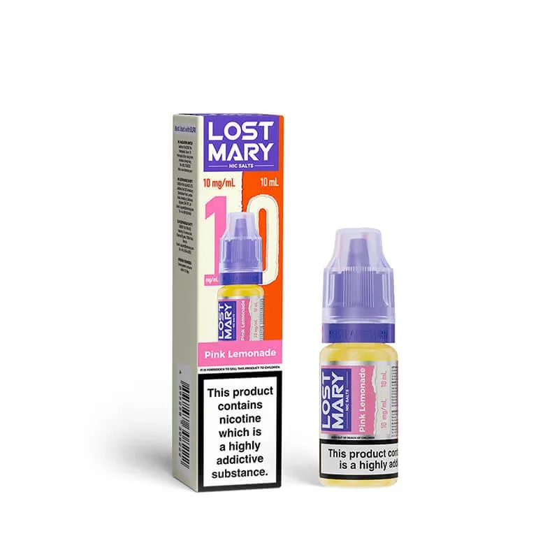 Lost Mary Pink Lemonade 10ml Nic Salts E-Liquid - Image 2