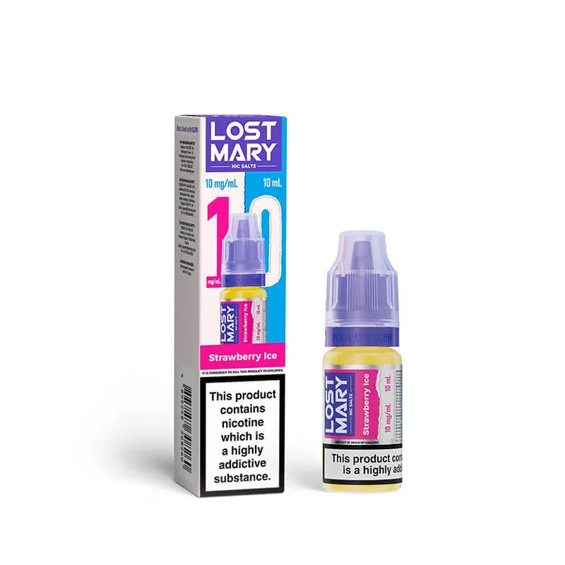 Lost Mary Strawberry Ice 10ml Nic Salts E-Liquid - Image 2