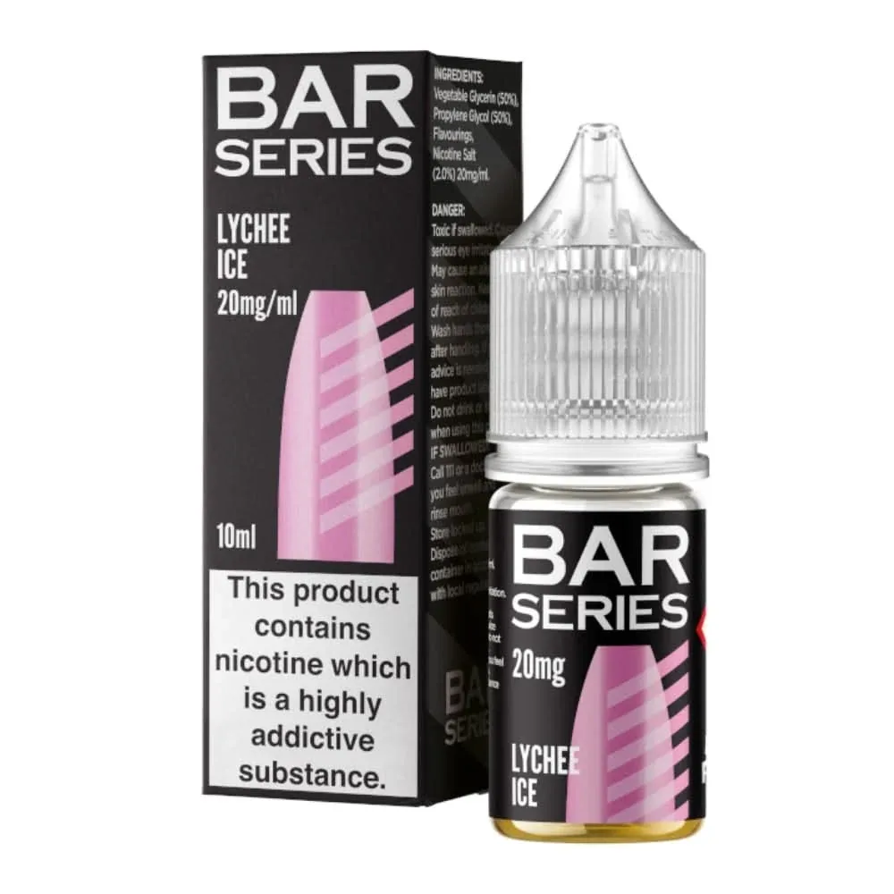 Lychee Ice Nic Salt E-Liquid by Bar Series (10ml)