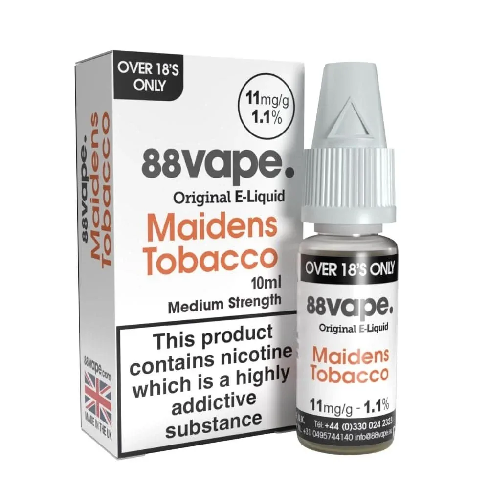 Maidens Tobacco Liquid E-Liquid by 88vape (10ml)