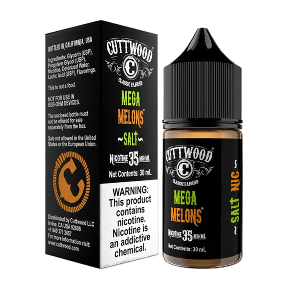Mega Melons by Cuttwood E-Liquid 30mL (Salt Nic)