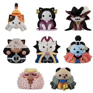 Megahouse Mega Cat Project Nyan Piece Seven Warlords Sea Set of 8 Figures