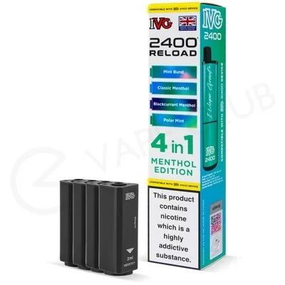 Menthol Edition IVG 2400 Prefilled Pods