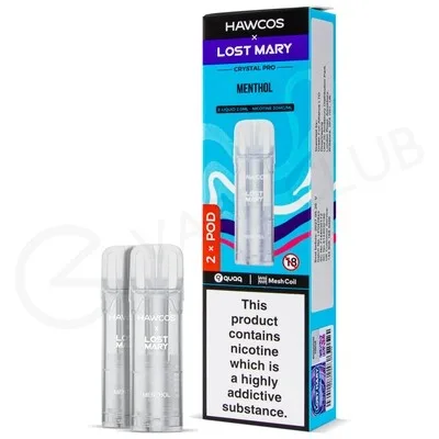 Menthol Hawcos x Lost Mary Crystal Pro Prefilled Pods