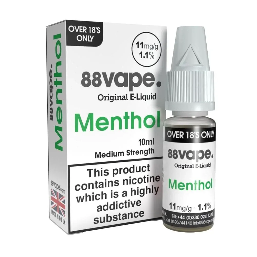 Menthol Liquid E-Liquid by 88vape (10ml)