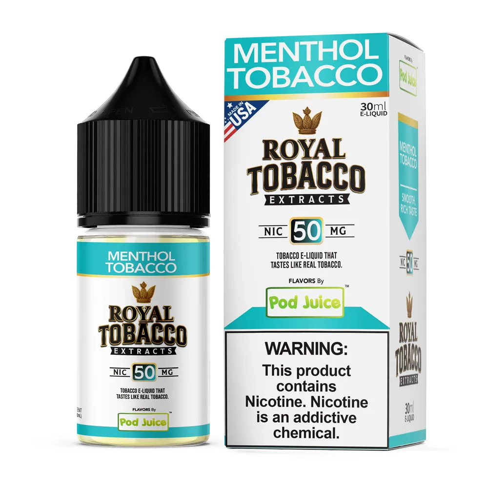 Menthol Tobacco Pod Juice x Royal Tobacco Extracts Salts 30mL