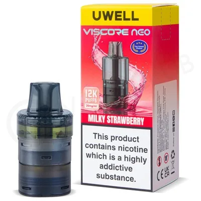 Milky Strawberry Uwell Viscore Neo Refill Pod - Image 2