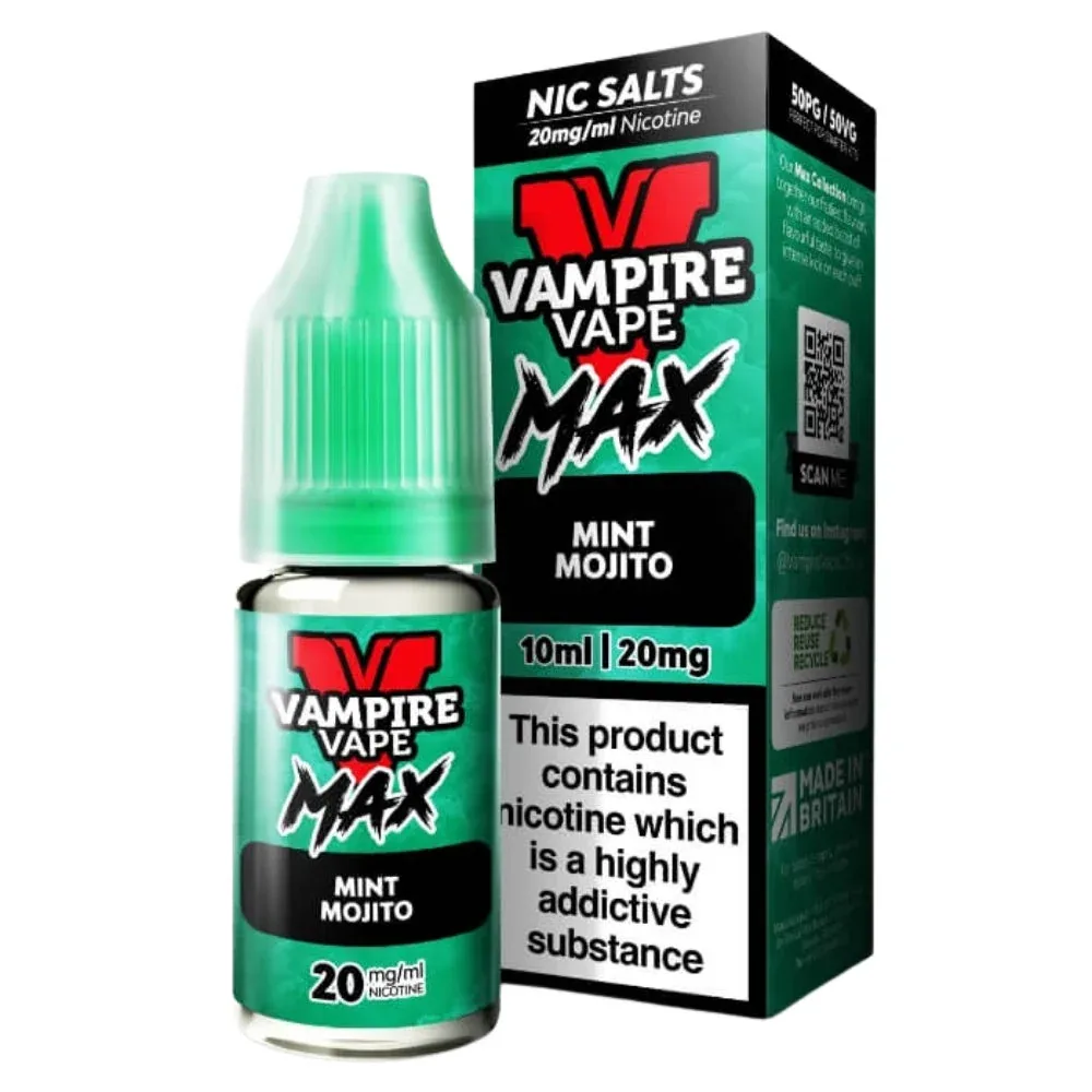 Mint Mojito VV Max Nic Salt E-Liquid by Vampire Vape (10ml)