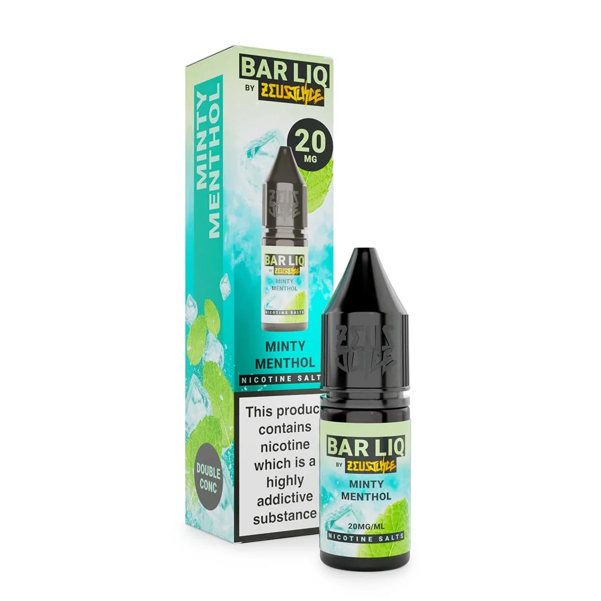 Minty Menthol Nic Salt Bar Liq By Zeus Juice
