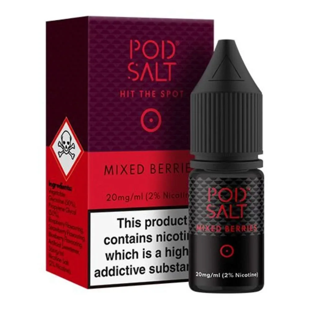 Mixed Berries Nic Salt E-Liquid by Pod Salt (10ml)