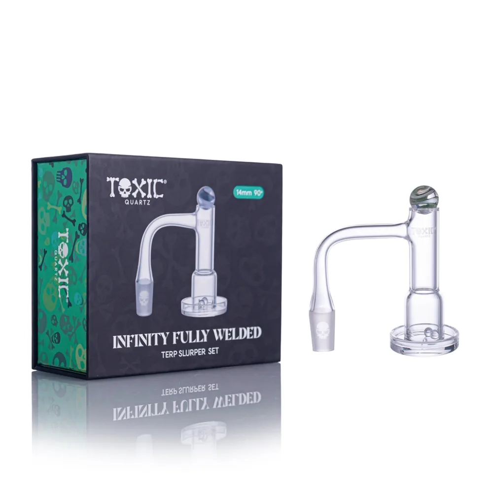 MKGlass (Banger) TXQB16 Toxic 14MM 90° Infinity Fully Welded Terp Slurper Set
