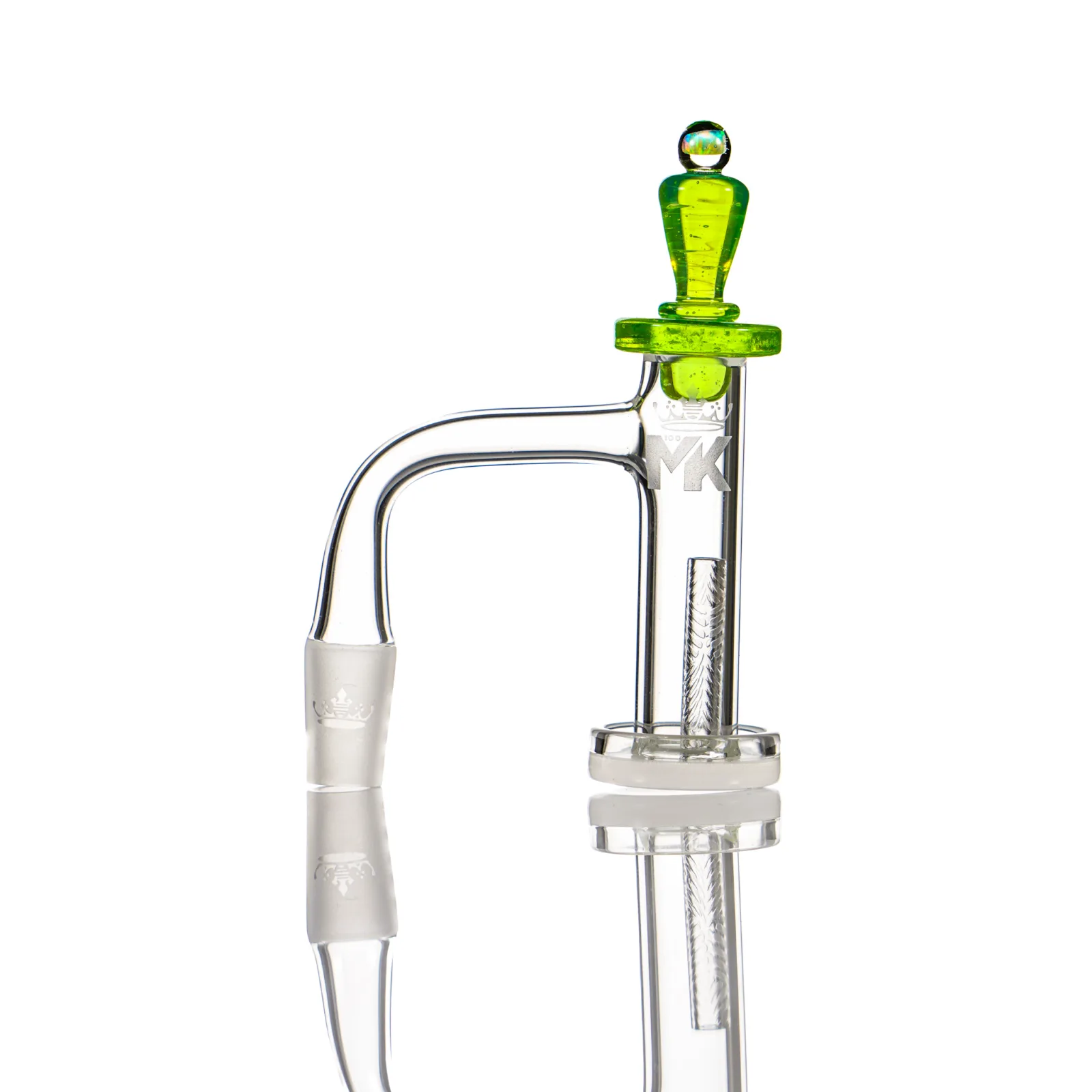 MKGlass MKQB22 XL White Bottom Glass Banger