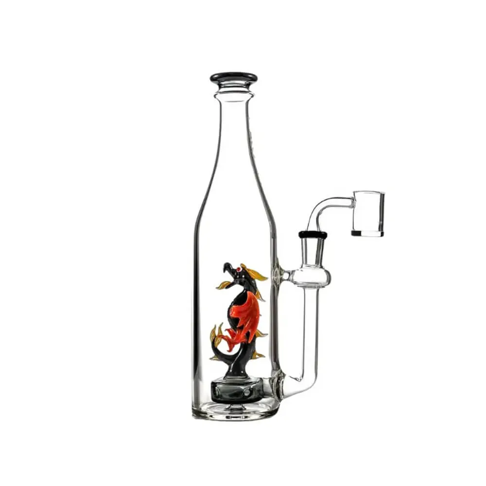 MKGlass TX42 Toxic Dragon Bottle Rig 10″ Water Pipe