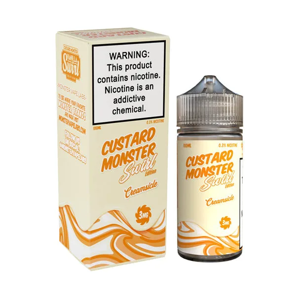 Monster Vape Labs Creamsicle Custard Swirl Series 100mL Freebase Vape Juice
