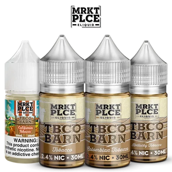 MRKT PLCE TBCO Barn Salt E-Liquid – 30mL