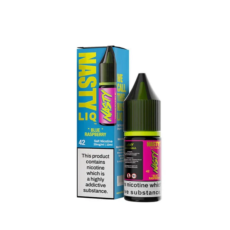 Nasty Liq Blue Raspberry 10ml Nic Salt E-Liquid By Nasty Juice - Image 2