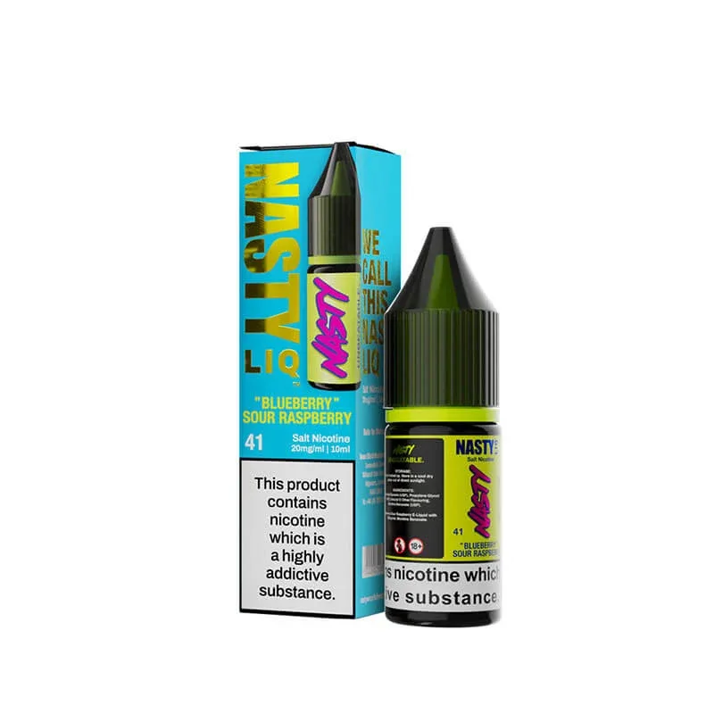 Nasty Liq Blueberry Sour Raspberry 10ml Nic Salt E-Liquid By Nasty Juice - Image 2