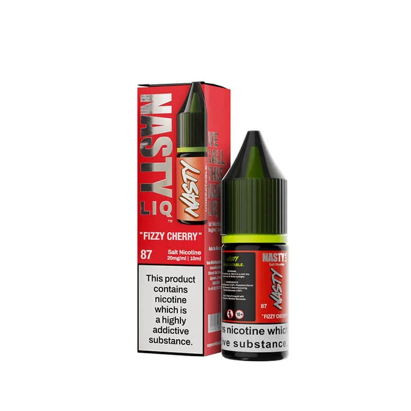 Nasty Liq Fizzy Cherry 10ml Nic Salt E-Liquid By Nasty Juice - Image 2