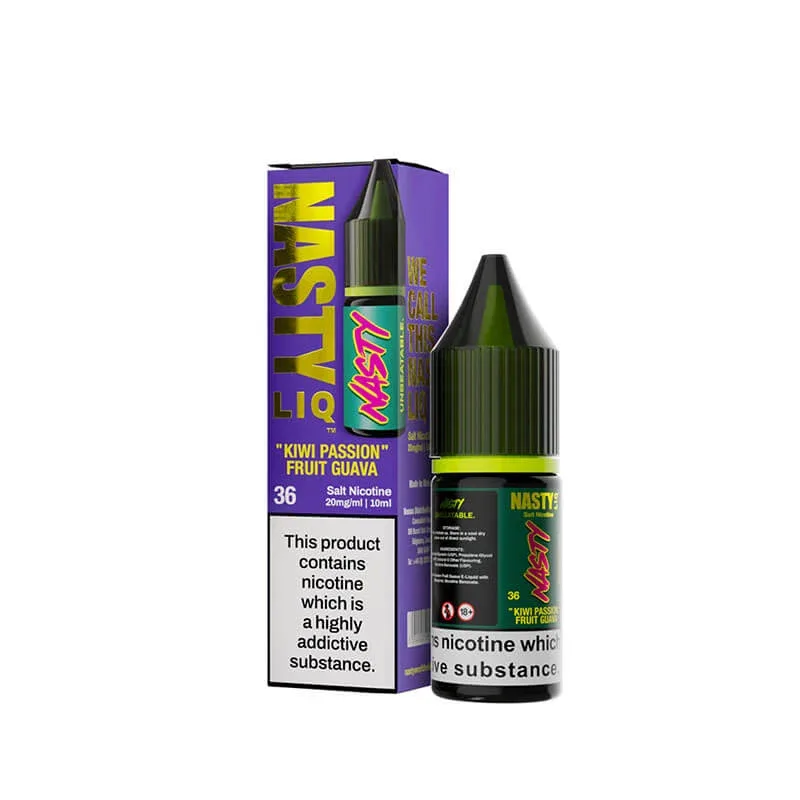 Nasty Liq Kiwi Passionfruit Guava 10ml Nic Salt E-Liquid By Nasty Juice - Image 2