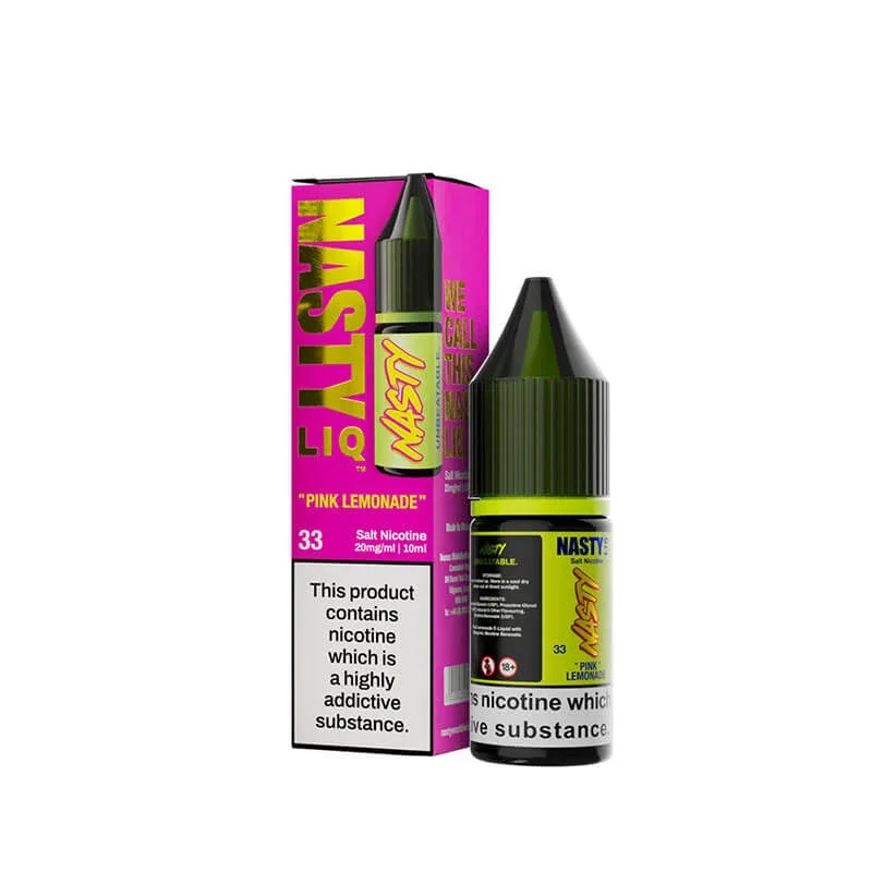 Nasty Liq Pink Lemonade 10ml Nic Salt E-Liquid By Nasty Juice - Image 2