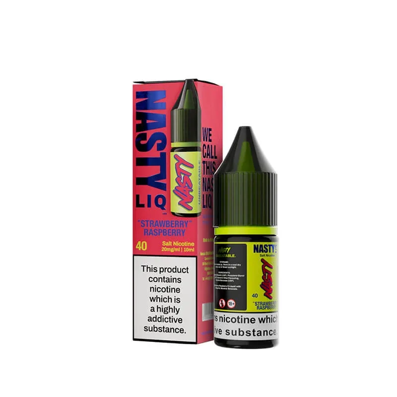 Nasty Liq Strawberry Raspberry 10ml Nic Salt E-Liquid By Nasty Juice - Image 2