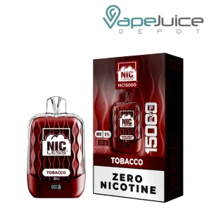 Nic Less NC15000 ZERO Nicotine Tobacco Disposable