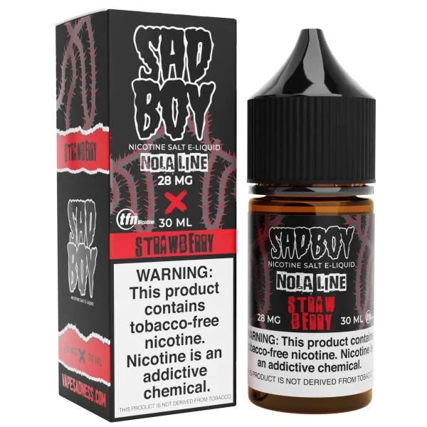NOLA Strawberry Nic Salt by Sadboy - (30mL)