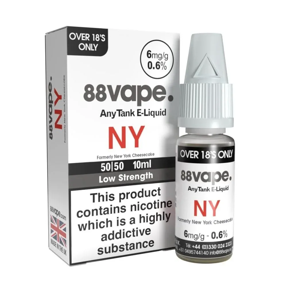 NY (New Yorker) E-Liquid Anytank Series by 88vape (10ml)