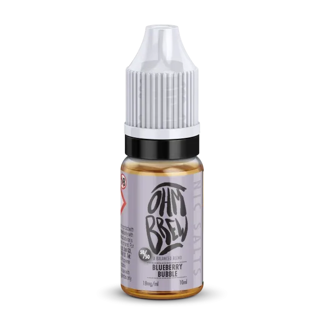 Ohm Brew Blueberry Bubble 50/50 Nic Salt E-Liquid