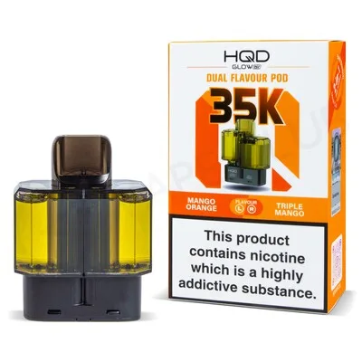 Orange Mango & Triple Mango HQD Glow Air 35K Refill Pods