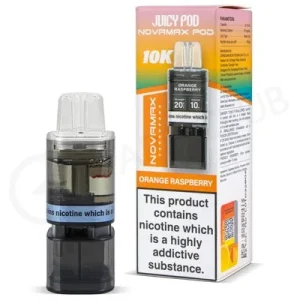 Orange Raspberry Juicy Pod Novamax 10K Refill Pack