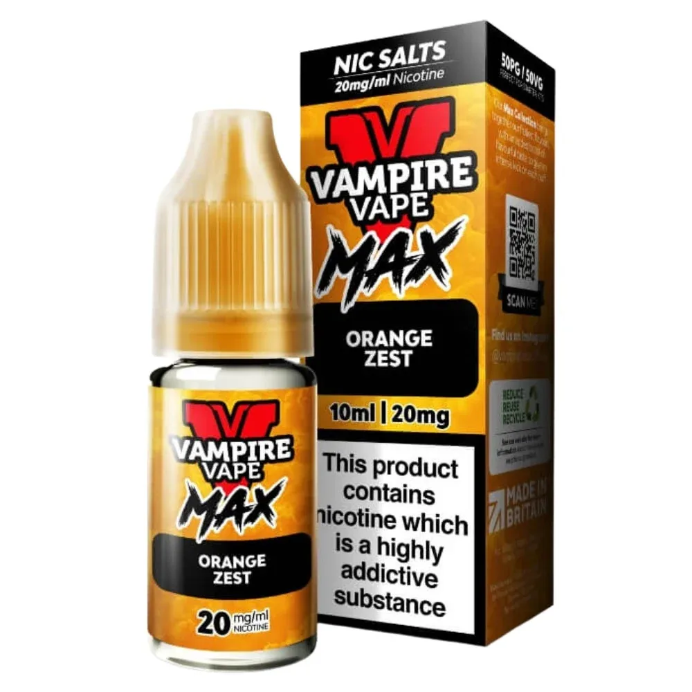 Orange Zest VV Max Nic Salt E-Liquid by Vampire Vape (10ml)