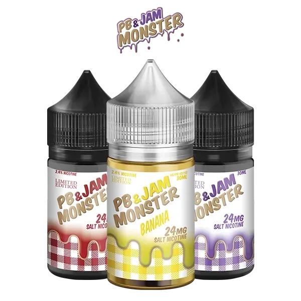 PB and Jam Monster Salt E-Liquid – 30mL