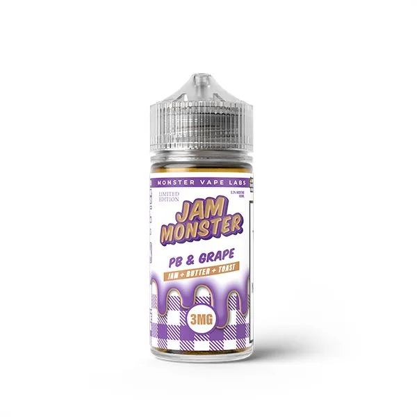 PB & Jam Grape E-Liquid by Jam Monster (100mL)