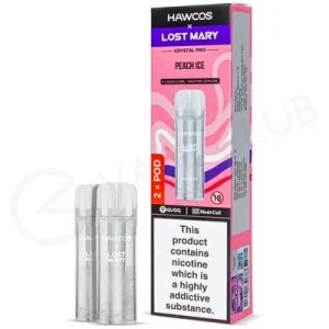 Peach Ice Hawcos x Lost Mary Crystal Pro Prefilled Pods