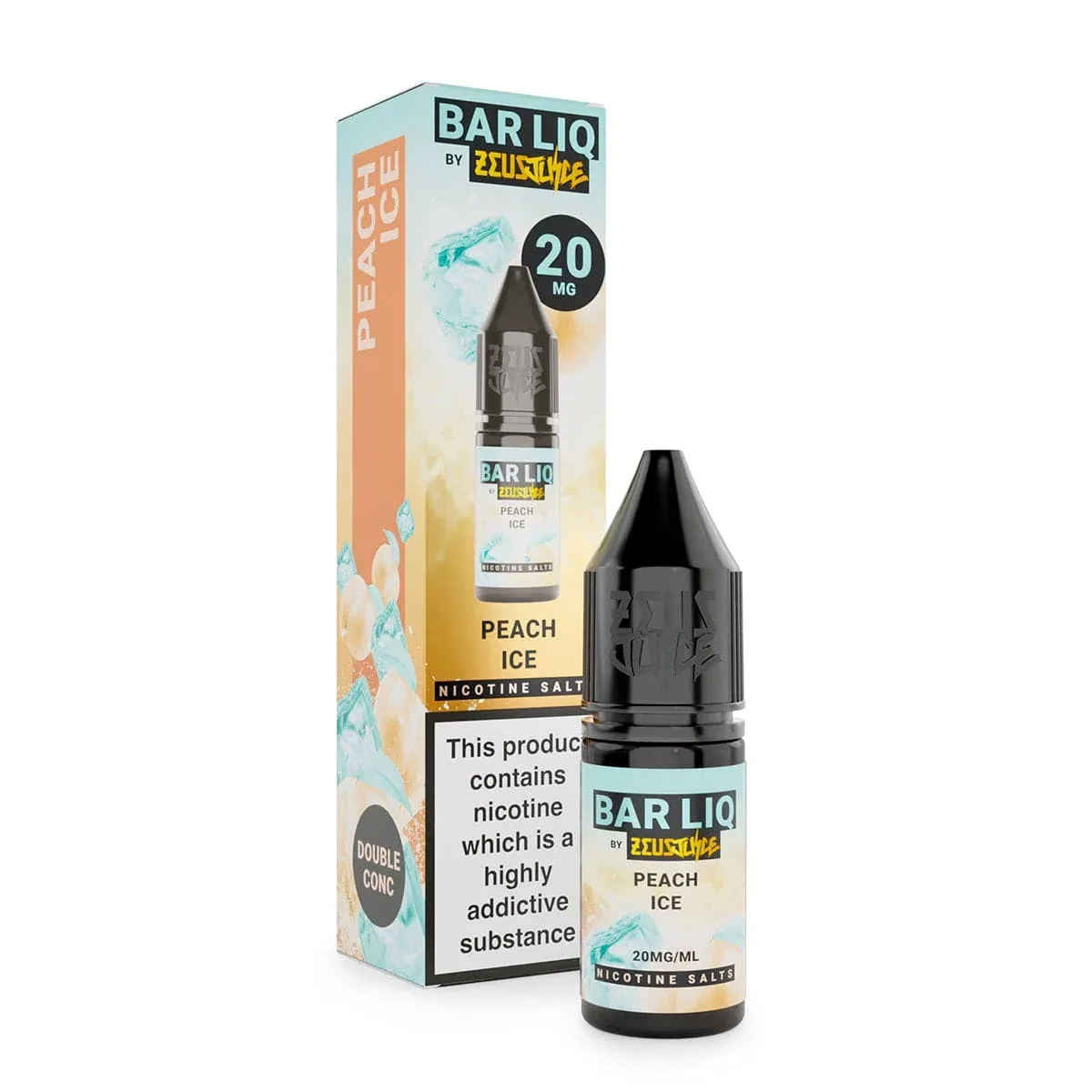 Peach Ice Nic Salt Bar Liq By Zeus Juice