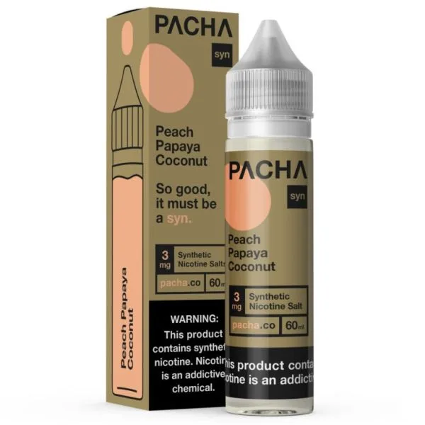 Peach Papaya Coconut Cream SYN E-liquid by Pachamama - (60 mL)