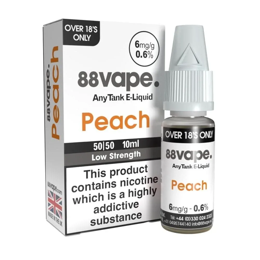 Peach (Peach Dream) E-Liquid Anytank Series by 88vape (10ml)
