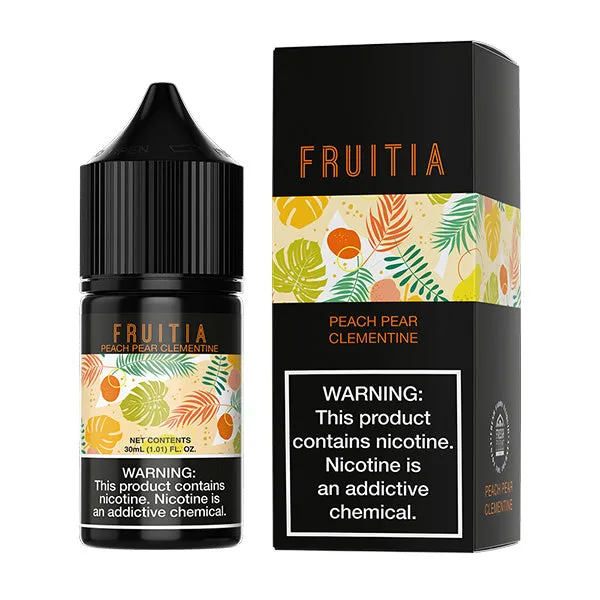 Peach Pear Clementine Fruitia by Fresh Farms Salt 30mL