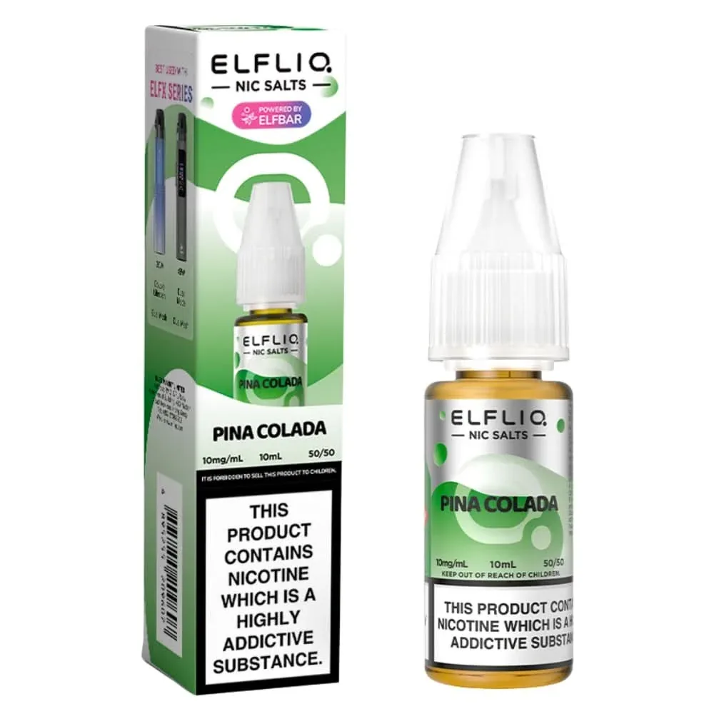 Pina Colada Nic Salt E-Liquid by Elf Bar Elfliq (10ml)