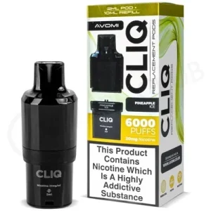 Pineapple Ice Avomi Cliq 6000 Puff Refill Pack