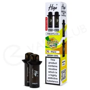 Pineapple Ice Higo Krystal Pro 600 Prefilled Pods