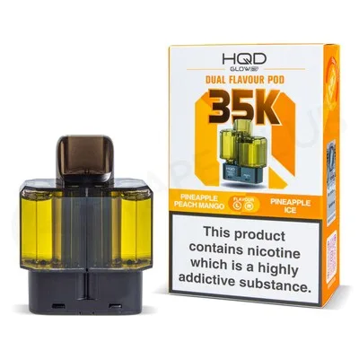 Pineapple Peach Mango & Pineapple Ice HQD Glow Air 35K Refill Pods