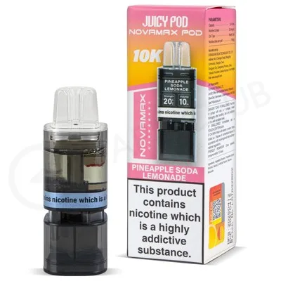 Pineapple Soda Lemonade Juicy Pod Novamax 10K Refill Pack
