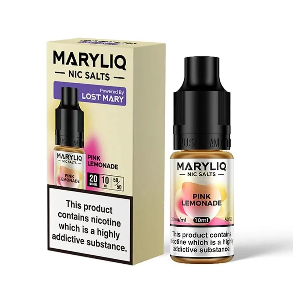 Pink Lemonade Nic Salt E-Liquid by Lost Mary Maryliq (10ml)