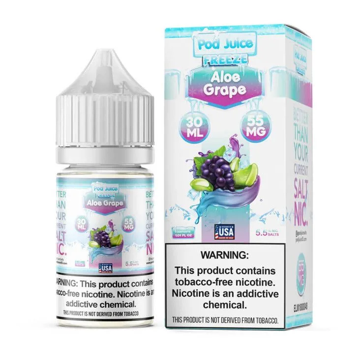 Pod Juice – Aloe Grape Freeze Salt 30mL