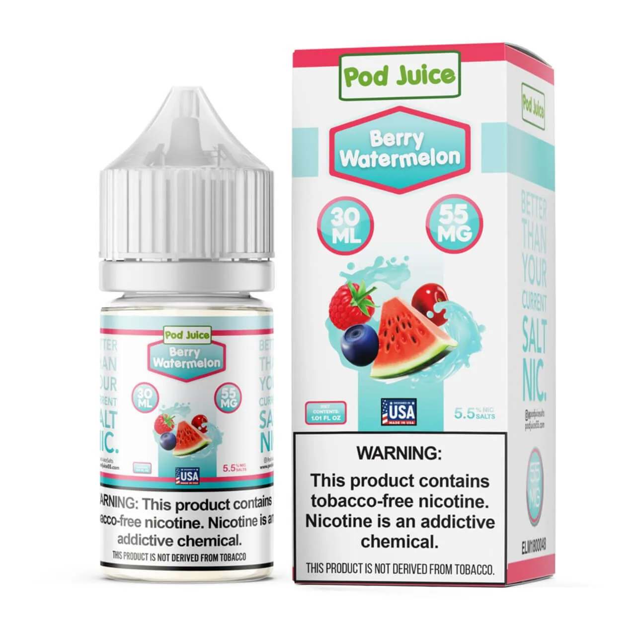 Pod Juice – Berry Watermelon Salt 30mL